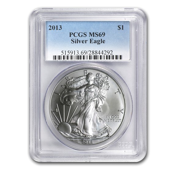 2013 Silver American Eagle MS-69 PCGS 2013 Silver American Eagle MS-69 PCGS